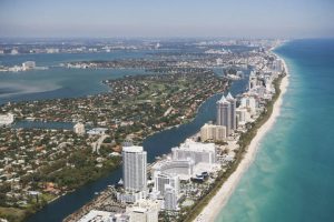 Aerial of Miami Beach